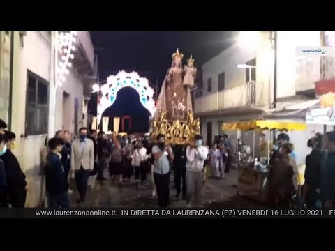 immagine di anteprima del video: Video fuochi d'artificio e rientro Santuario statua Madonna...